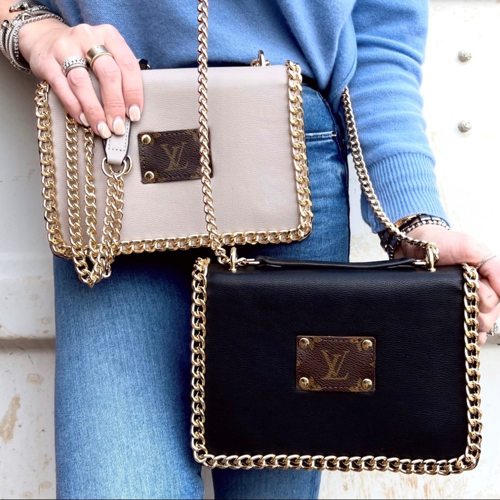 Re-purposed LV Chain Crossbody - Made to Order